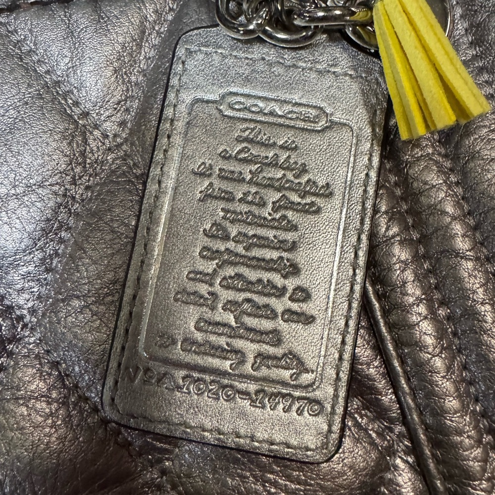 Coach Metallic Chrome Pristine Shoulder Bag - Picture 2 of 6